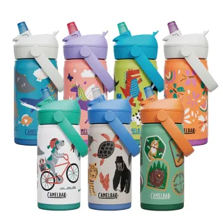 【CAMELBAK】350ml Flip Straw兒童吸管不鏽鋼保溫/保冰瓶(公司貨/全/保溫/保冰)