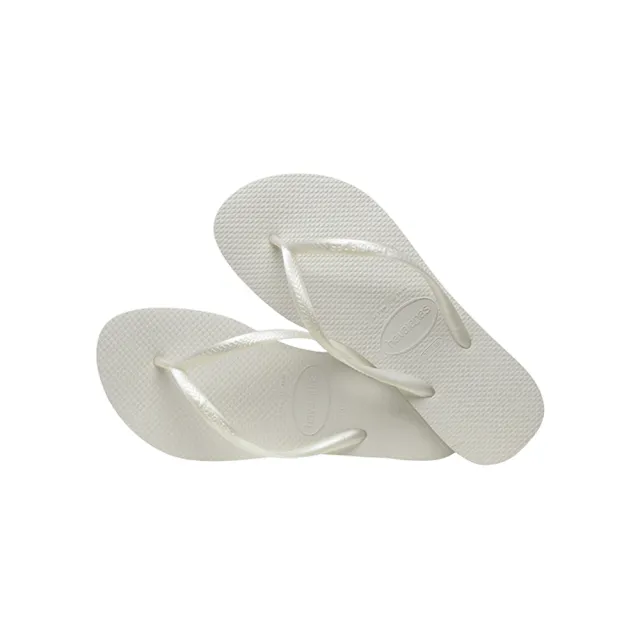 【havaianas 哈瓦仕】拖鞋 女鞋 夾腳拖 細帶 巴西 Slim 白色 4000030-0001W(哈瓦士)