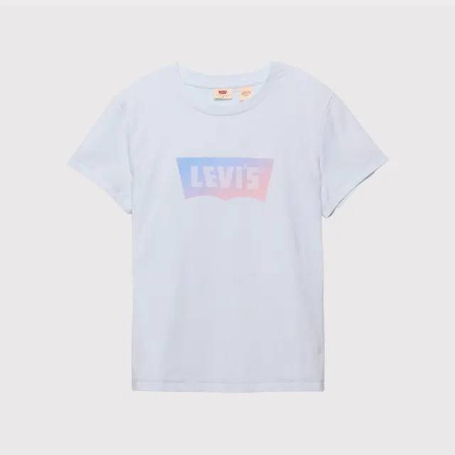 【LEVIS】女款 圓領短袖 漸層LOGO 短t 上衣 熱賣單品 002YQ-0001