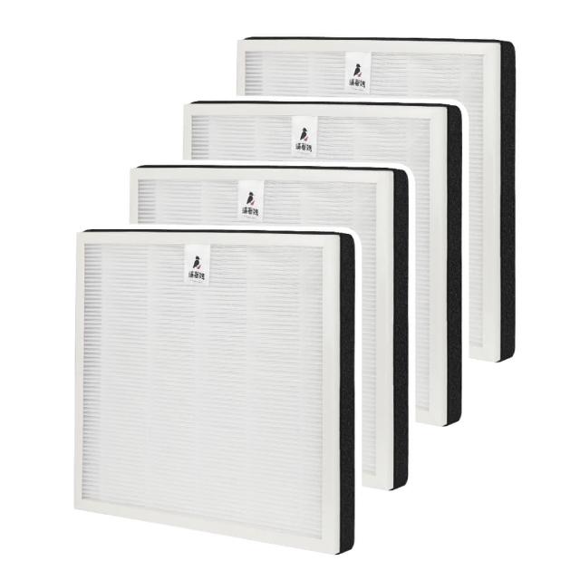 【蟎著媽】濾網4入優惠組(適用 3M FA-T10AB T10AB-F 極淨型 6坪 空氣清淨機)