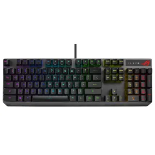 【ASUS 華碩】ROG STRIX SCOPE RX RD 紅軸 有線電競鍵盤(魔物獵人適用)
