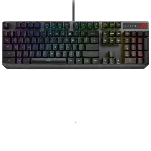 【ASUS 華碩】ROG STRIX SCOPE RX RD 紅軸 有線電競鍵盤(魔物獵人適用)