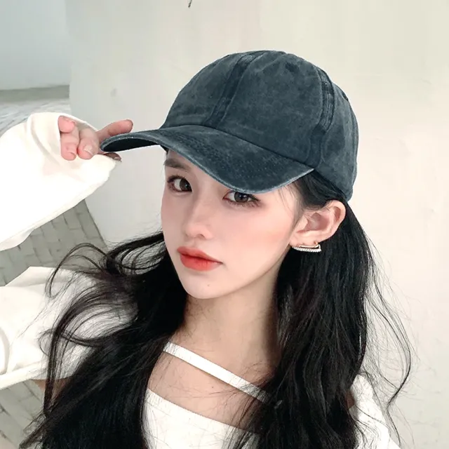 【匠心選品】水洗復古仿舊鴨舌帽(水洗棒球帽 單寧老帽 遮陽帽 潮流鴨舌帽)
