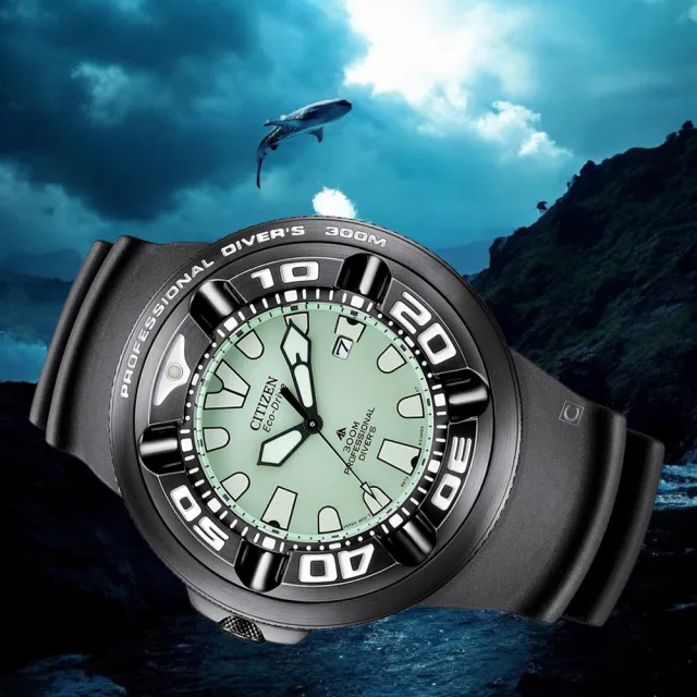 【CITIZEN 星辰】PROMASTER Marine 系列 專業潛水錶 男錶 手錶(BJ8055-04X)