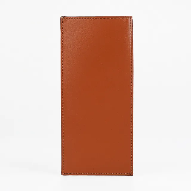 【Paul Smith】Paul Smith 金字燙印標誌牛皮眼鏡袋(咖啡)