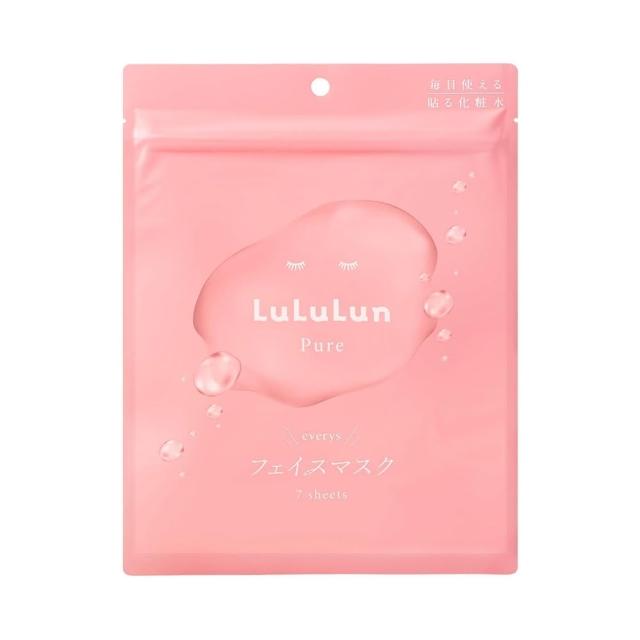【台隆手創館】LuLuLun Pure水漾柔潤滲透面膜-7枚入(日本平輸版)