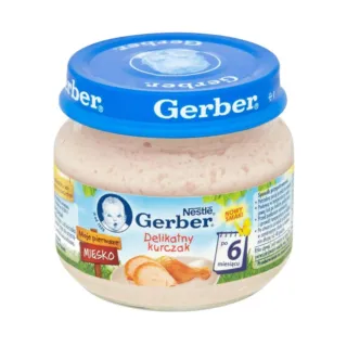 【Gerber 嘉寶】雞肉泥（80g*6入）/箱*2箱(副食品/幼母貓/幼母犬/補充營養)