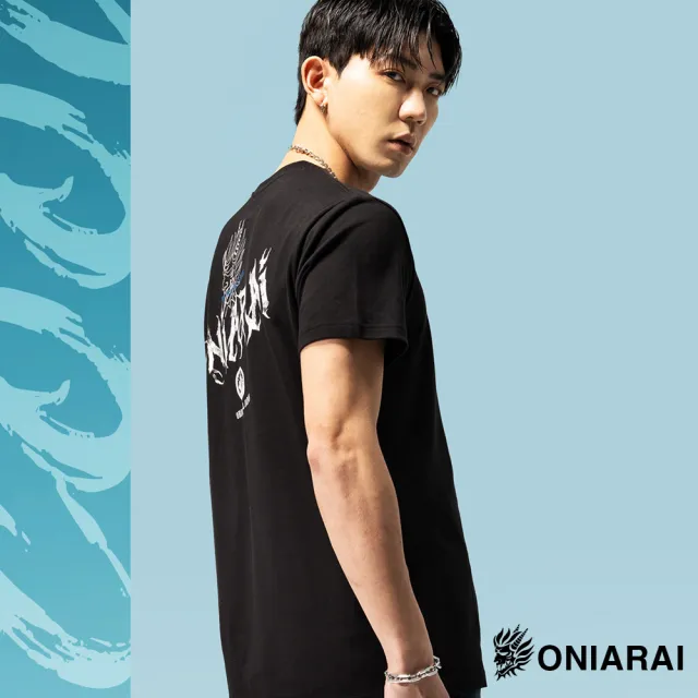 【BLUE WAY】男裝 網路限定潮流鬼洗元素 短袖 上衣-鬼洗