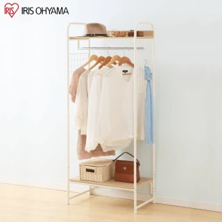 【IRIS】木質加蓋網掛型吊掛衣架PI-B4(掛衣架 衣架 衣帽架 衣櫃)