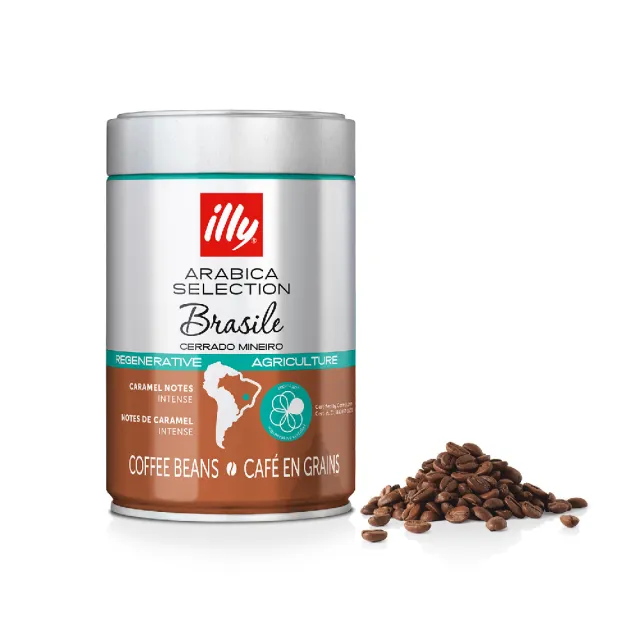 【illy】官方直營 再生農業二入組(巴西喜拉朵250g*2罐)