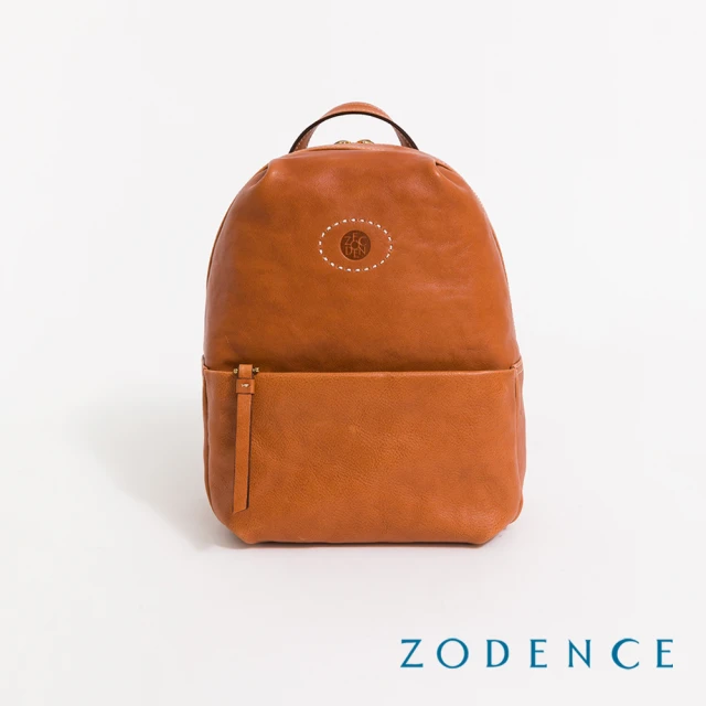 【ZODENCE 佐登司】HAN系列義大利植鞣革後背包-小(經典駝)