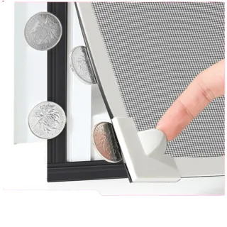 【樂多家居】50*120CM兩件裝 紗窗 魔術貼磁鐵窗戶簾 金剛網 隱形紗窗(家用自粘式 簡易安裝)