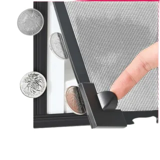 【樂多家居】50*50CM兩件裝 紗窗 魔術貼磁鐵窗戶簾 金剛網 隱形紗窗(家用自粘式 簡易安裝)