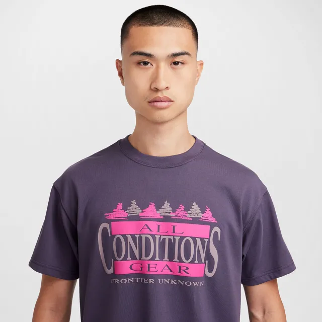 【NIKE 耐吉】短袖上衣 男款 運動 AS M NRG ACG DF TEE OC FRONTIE 紫粉 FZ6703-573