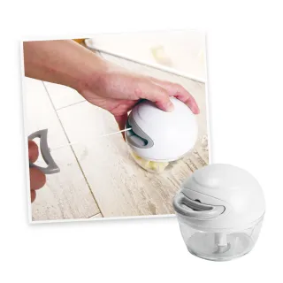 【台隆手創館】日本PEARL易拉轉大蒜切碎器(手拉式切蒜器 食材處理器)