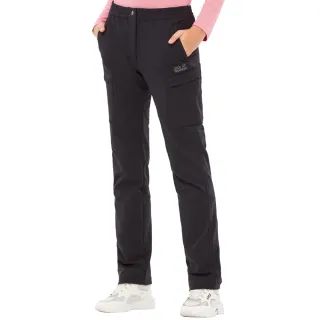 【Jack wolfskin 飛狼】女 帥氣休閒長褲 細緻內磨毛保暖 登山褲(丈青)