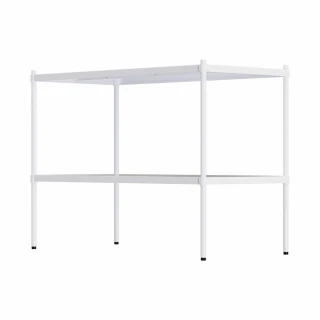 【dayneeds 日需百備】極致工藝 120x60x90cm 烤漆二層架 兩色可選(展示架/儲藏架/收納層架/層架/鐵架)
