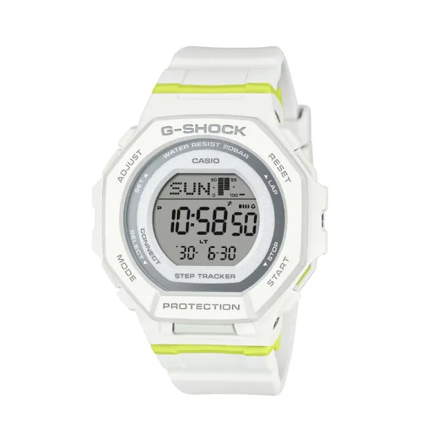 【CASIO 卡西歐】G-SHOCK 藍牙 跑步訓練 活力時尚 百搭白 纖薄舒適 運動系列 GMD-B300SC-7_43.8mm
