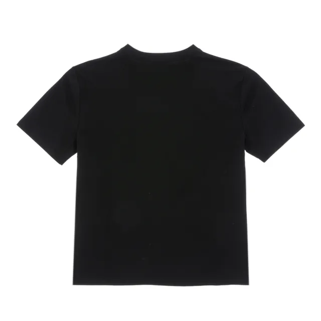 【PLAYBOY】涼感繡花圓領T-SHIRT(黑色)