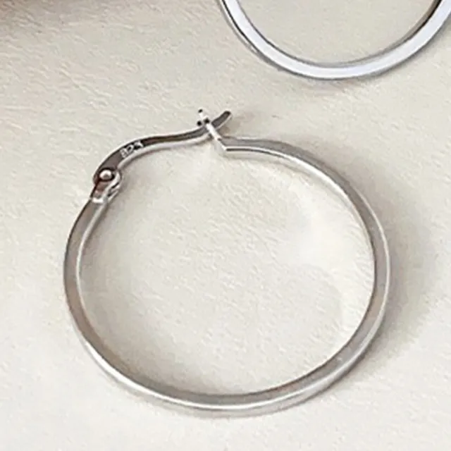 【MoonDy】耳環 女生耳環 飾品 純銀耳環 耳圈 大圓圈耳環 大耳環 耳夾 大圈耳環 耳墜 耳飾
