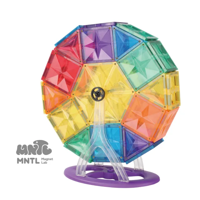 【MNTL】摩天輪組合 Ferris Wheel Pack 磁力片 46pcs(磁力片組合 禮盒首選 擺設)