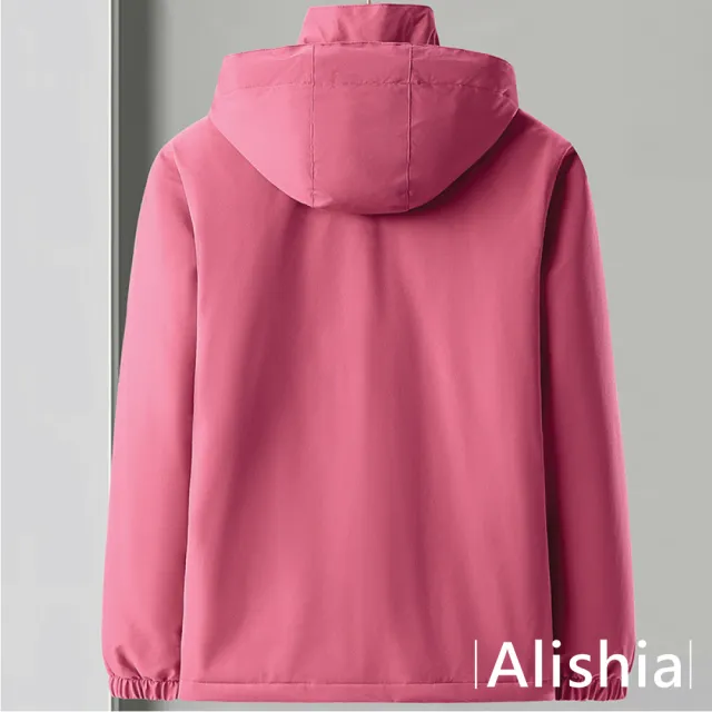 【Alishia】嚴選冬季男女款羽絨衝鋒二合一外套 L-4XL(深藍 / 深灰 / 黑 / 卡其 / 粉 / 紫)