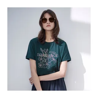 【Diffa】簡約DIFFERENCE電繡針織衫-女