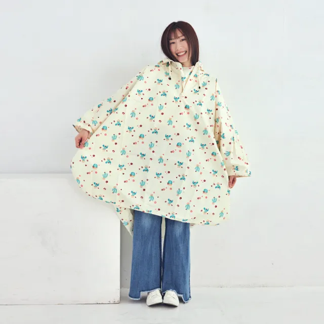 【rainstory】披肩式防水型斗蓬-仙人掌