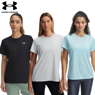 【UNDER ARMOUR】UA官方直營 女 Tech Rib 短袖T-Shirt(多款任選)