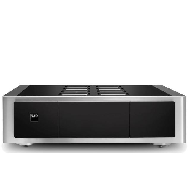 NAD M23 立體聲功率放大器，專為 AV 音響系統設計，提供強勁高保真音效輸出。適閤家庭劇院與音樂愛好者，支援多種音源連線，功能全面，享有 1 年保固，帶來純淨動聽的立體聲體驗。