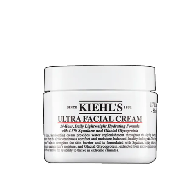 【契爾氏】官方直營 冰河醣蛋白舒敏修護保濕霜 50ml組(Kiehl’s/新配方升級)