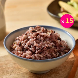 【卜蜂】無添加系列 御品黑米糙米熟飯 超值15包組(120g/包_覆熱即食.團購.居家料理)