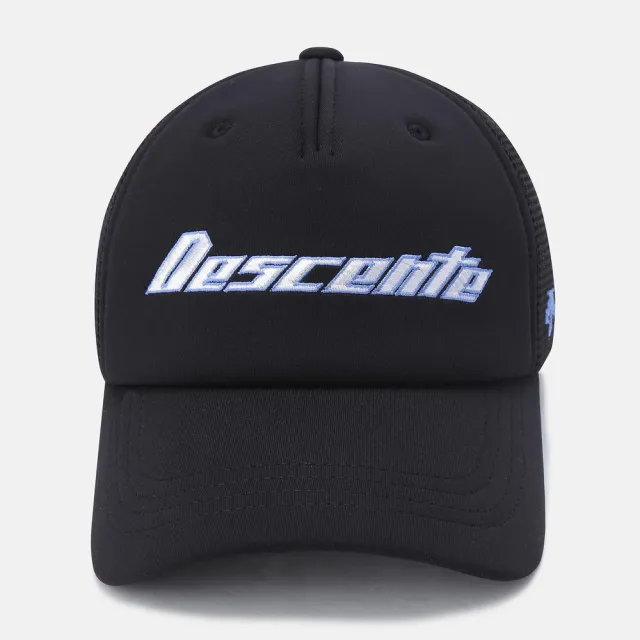 【DESCENTE】迪桑特 中性 夏季網狀運動帽 卡車帽 棒球帽(黑色/綠色)