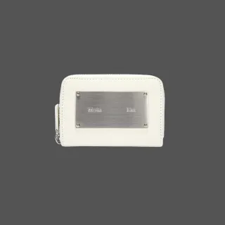 【MATIN KIM】官方旗艦 復古袖珍皮夾(象牙白)