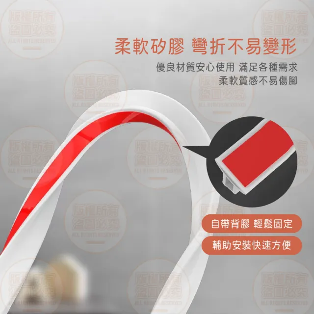 【原家良品】2公尺浴室擋水條(乾濕分離防水條 防水膠條 浴室門檻)