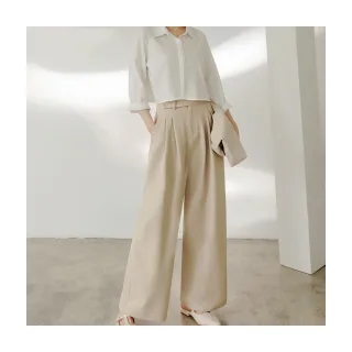 【OB 嚴選】細緻麻花褲耳造型後鬆緊腰長褲 《BA7726》