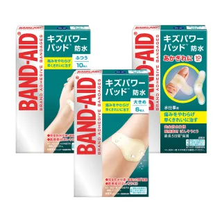 【Band-Aid】水凝膠防水透氣繃 滅菌加大型 6入x3盒(加大型)