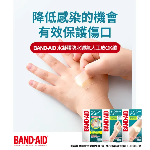 【Band-Aid】水凝膠防水透氣繃 滅菌加大型 6入x5盒(加大型)