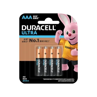 【DURACELL】金頂 ULTRA超能量 鹼性電池-4號AAA(8入裝)