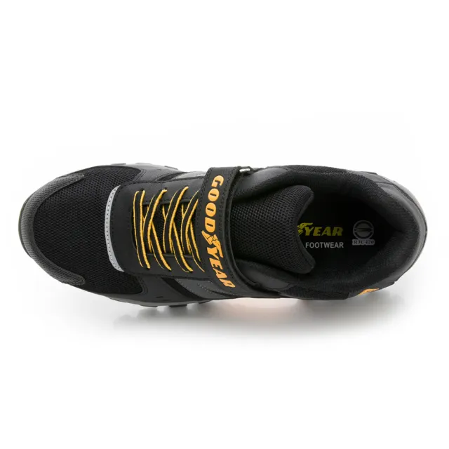 【GOODYEAR 固特異】黑曜石-認證防護鞋/男鞋 抗靜電 防穿刺 黑色(GAMX43930)