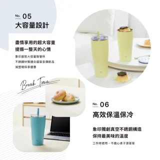【ZOJIRUSHI 象印】不銹鋼真空吸管杯-720ml(SX-HA72H 保冰/環保杯/冰壩杯)