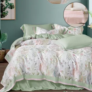 【DON】60支天絲床包枕套三件組x日式涼感紗涼被組(雙人/加大-多款任選 買1送1) 涼被/冷氣毯