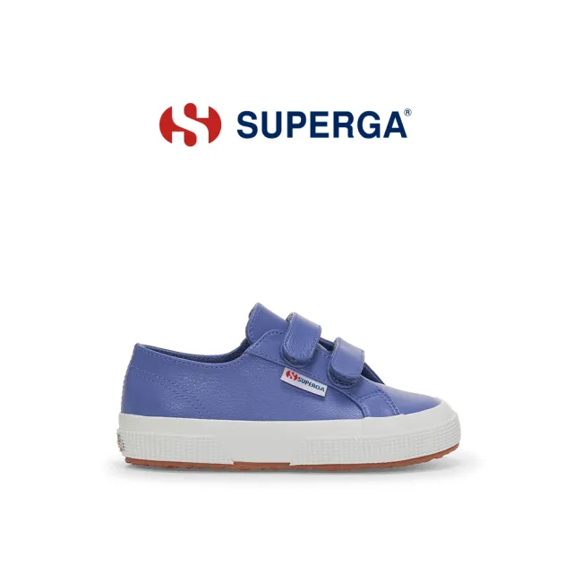 【SUPERGA】休閒鞋 童鞋 魔鬼氈 2750 經典系列 藍紫 S3133QW-A1F