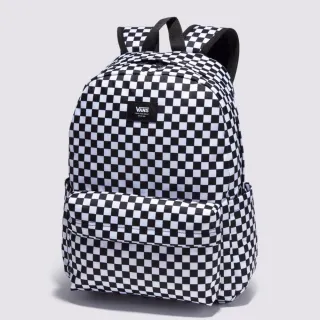 【VANS 官方旗艦】Old Skool Check 男女款黑白色棋盤格後背包
