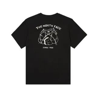 【The North Face】TNF 休閒 印花短袖T恤 U REG CAMP BEAR SS TEE GRAPHIC - AP 男 女 黑(NF0A8EYNJK3)