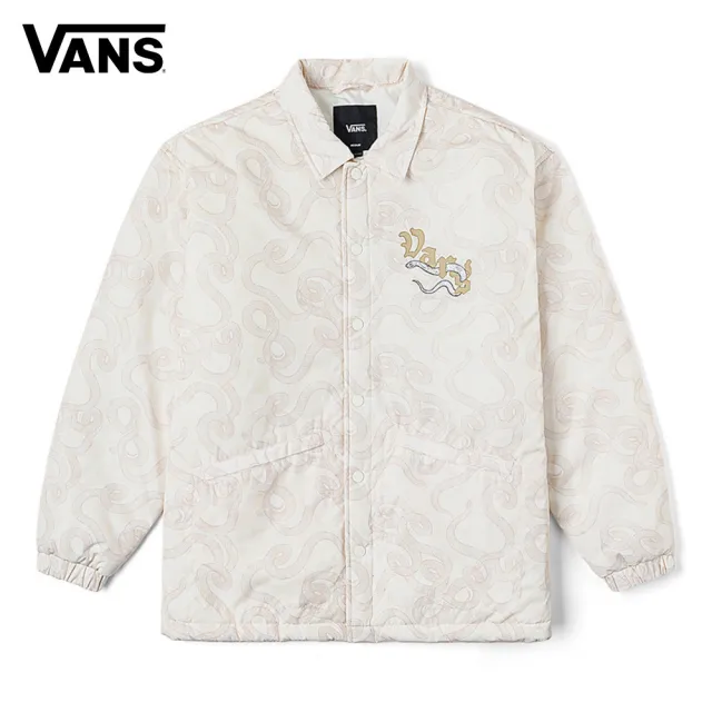 【VANS】官方旗艦 蛇年限定系列 白色教練外套
