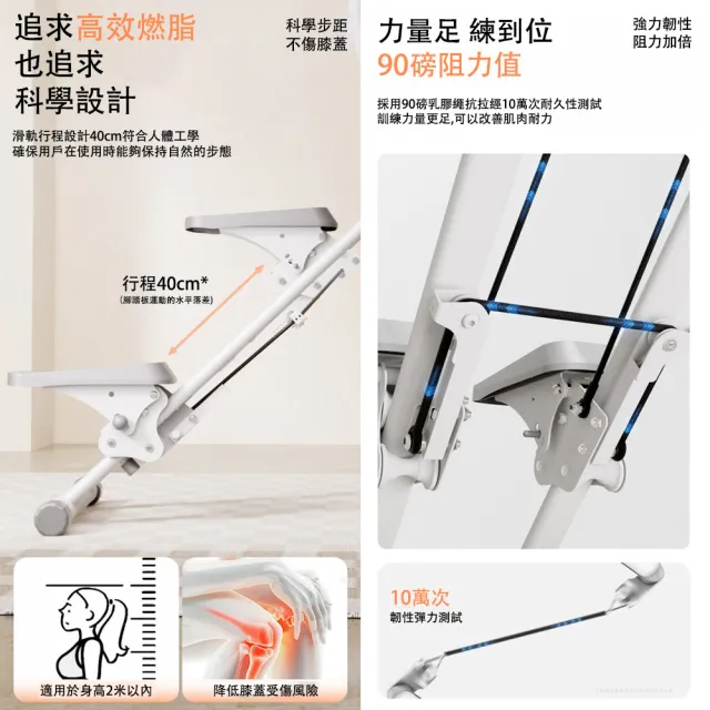 多功能爬樓機 折疊 靜音 家用登山健身器 有氧運動器材(健走機 腳踏機 有氧滑步機 踏步機)