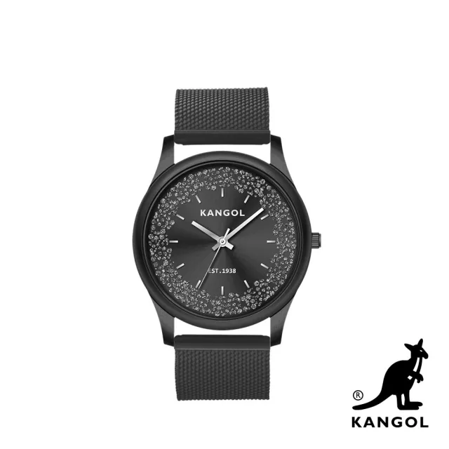 【KANGOL】下單登記贈100MO幣│英國袋鼠 最新優雅晶鑽錶/手錶/腕錶(多款任選)