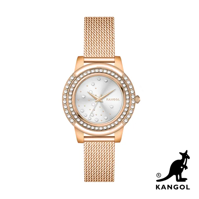 【KANGOL】下單登記贈100MO幣│英國袋鼠 最新優雅晶鑽錶/手錶/腕錶(多款任選)