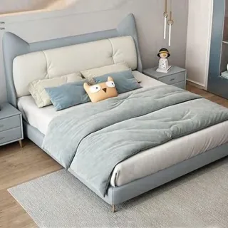 【Taoshop 淘家舖】可愛北歐風兒童親子床 - QY-ETC005 真皮(216*192*122cm 不含床墊)